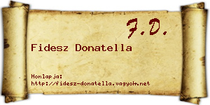 Fidesz Donatella névjegykártya